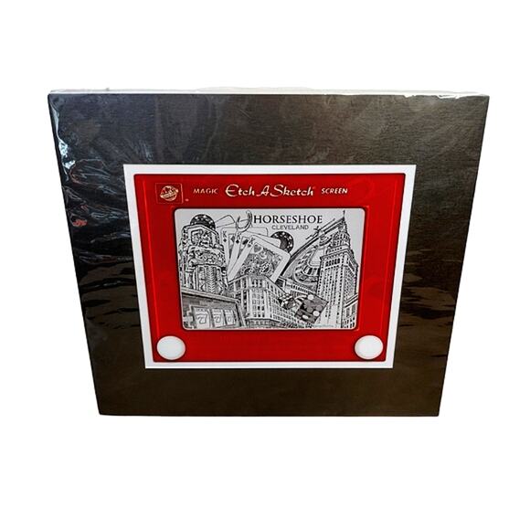 Cleveland Horseshoe Etch A Sketch Print Art - Picture 3 of 10